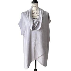 Bryn Walker Sleeveless Cowl Neck Tunic Top Asymmetrical Layered Lilac Size 1X